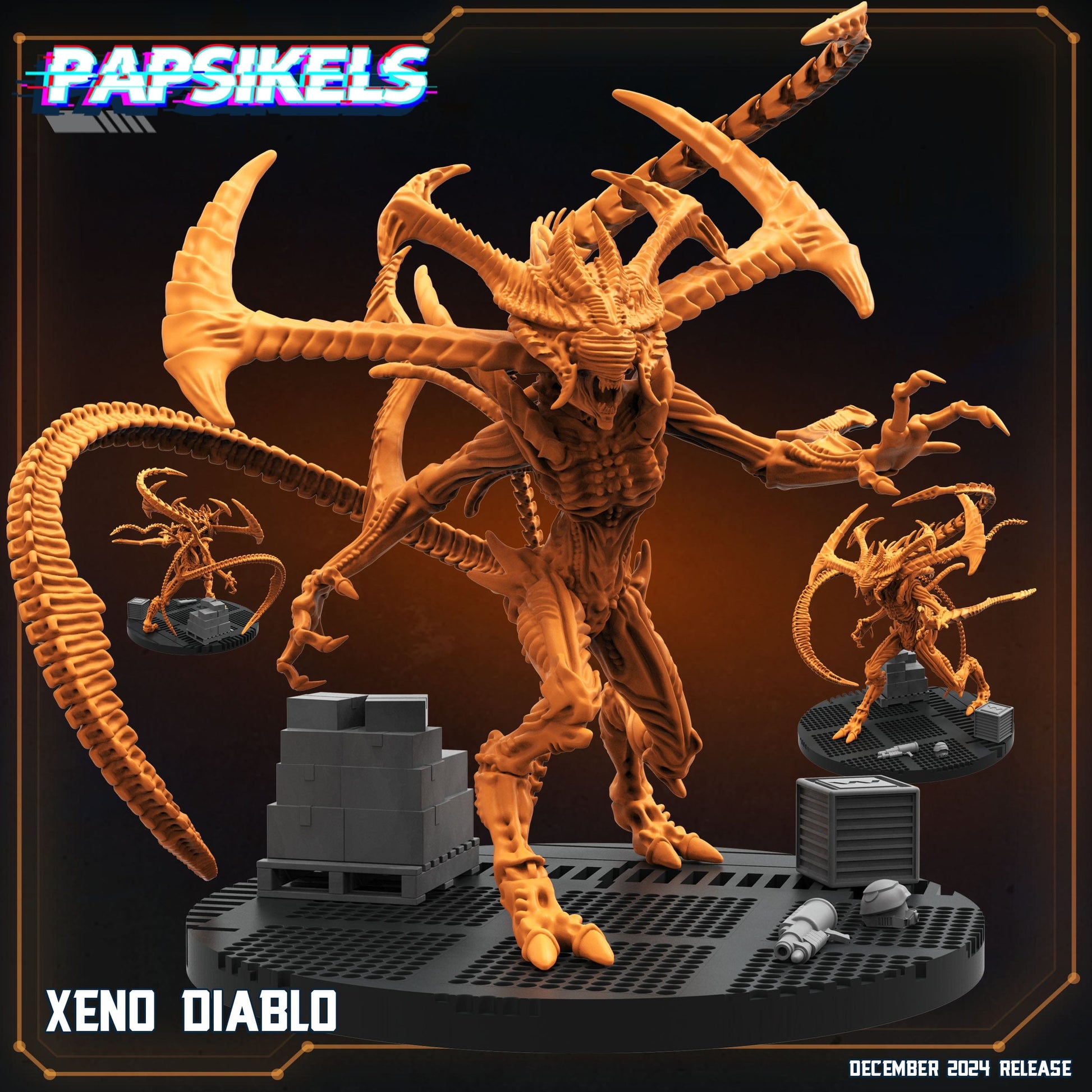 3D Printed Papsikels Xeno Diablo 28mm 32mm - 3D Printing Boss 
