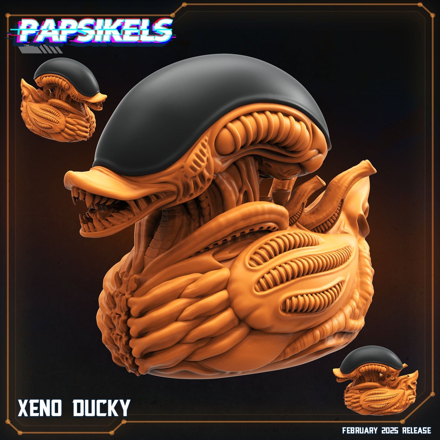 3D Printed Papsikels Xeno Ducky 28mm 32mm - 3D Printing Boss 