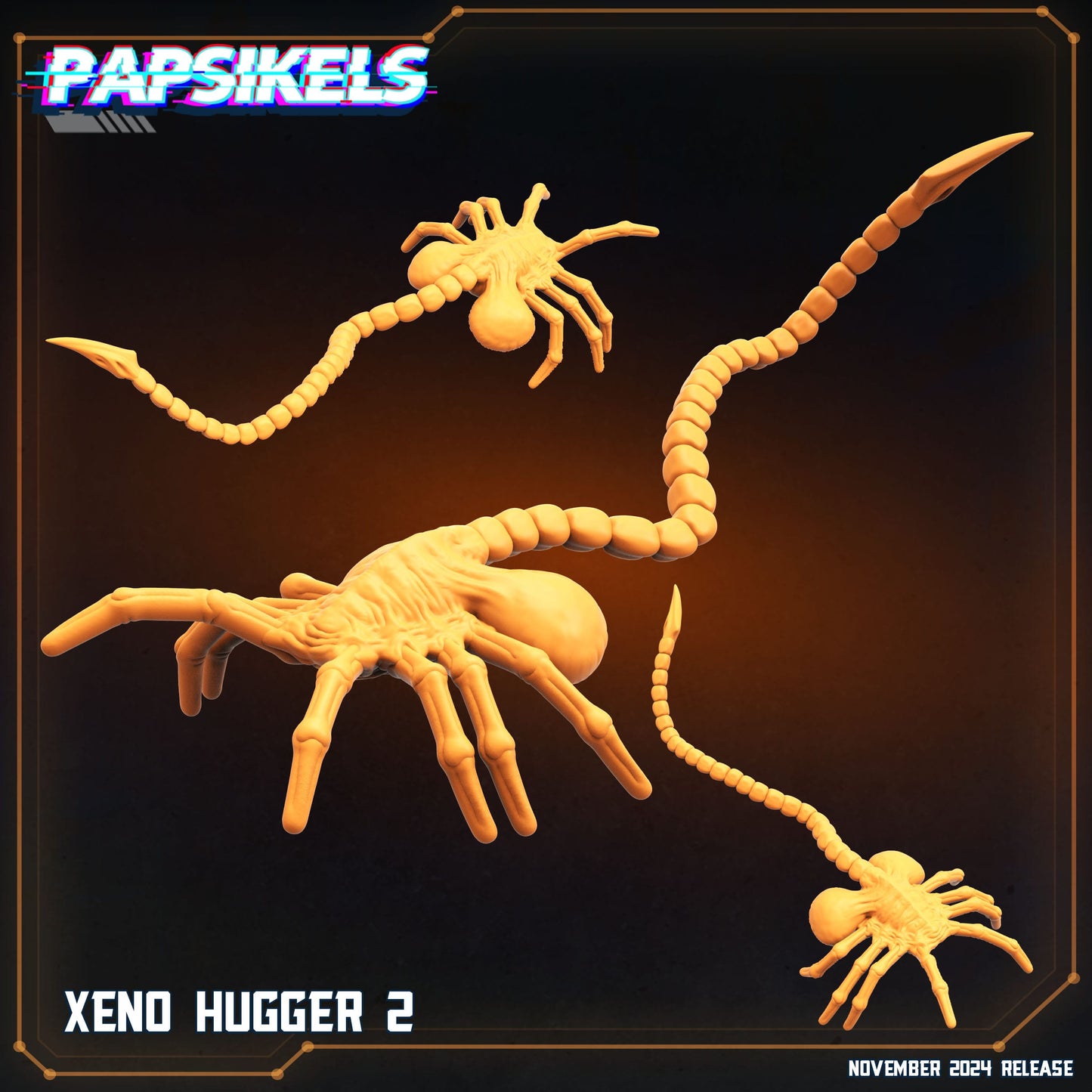3D Printed Papsikels Xeno Huggers Set 1 Nov 2024 Scifi 28mm 32mm - 3D Printing Boss 