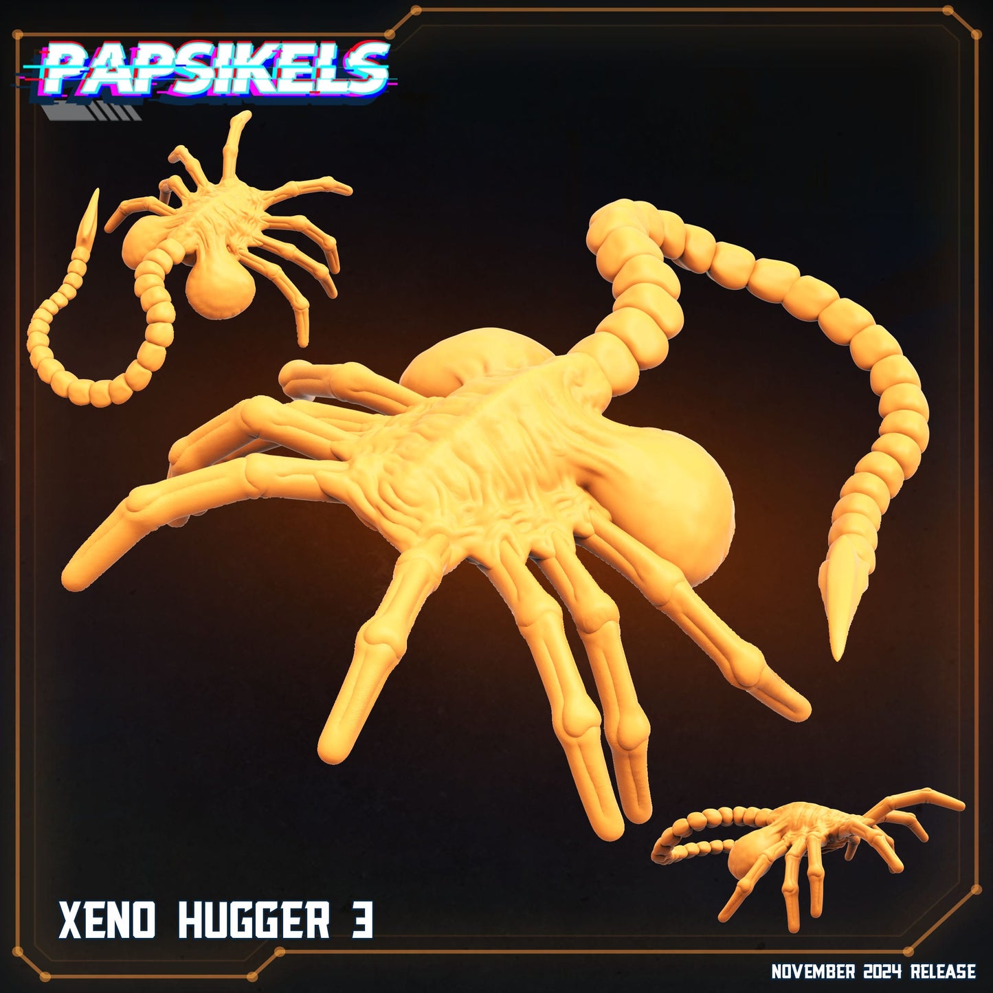 3D Printed Papsikels Xeno Huggers Set 1 Nov 2024 Scifi 28mm 32mm - 3D Printing Boss 