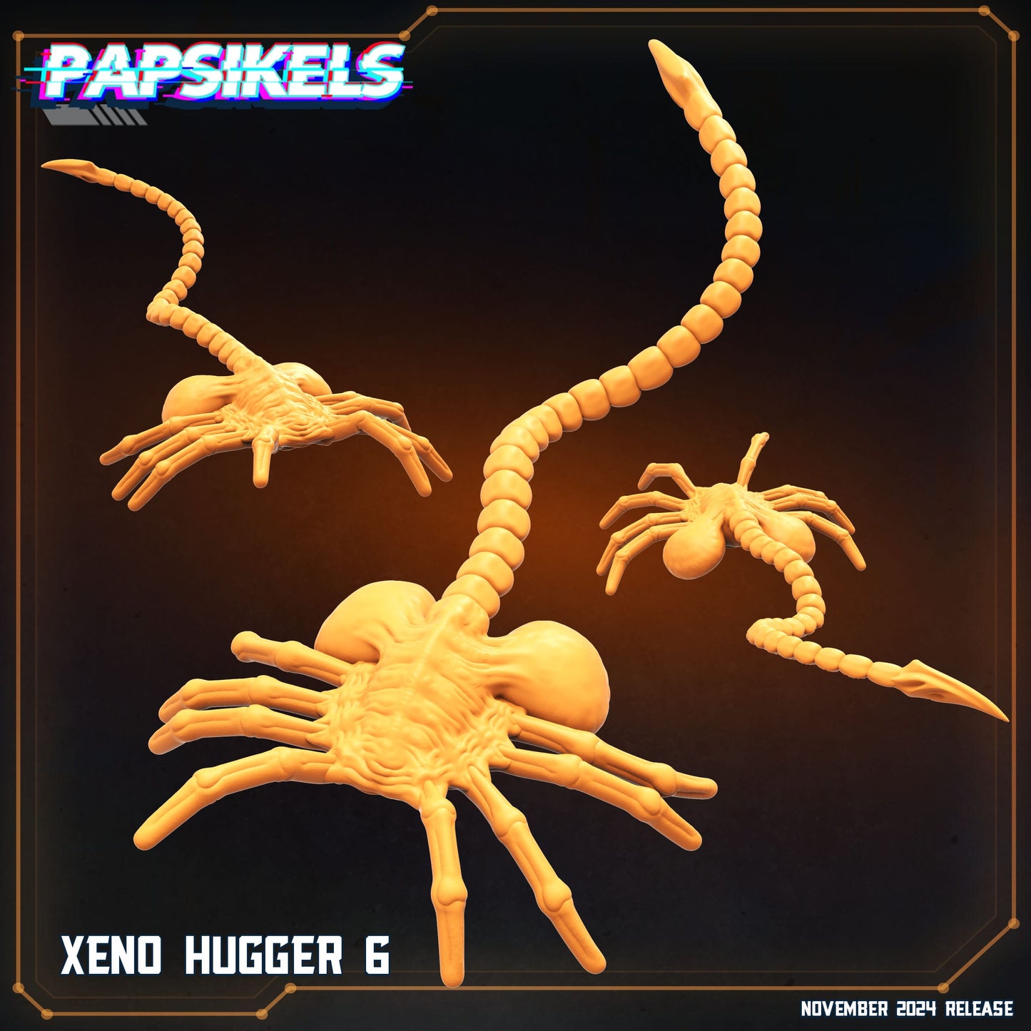 3D Printed Papsikels Xeno Huggers Set 1 Nov 2024 Scifi 28mm 32mm - 3D Printing Boss 