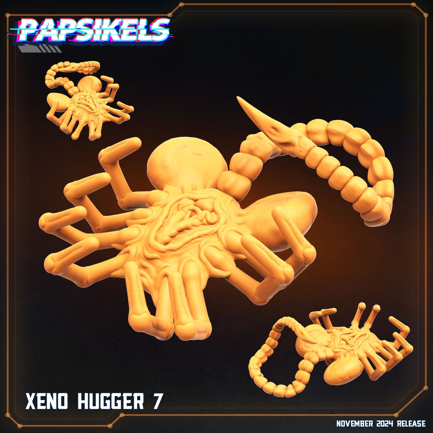 3D Printed Papsikels Xeno Huggers Set 1 Nov 2024 Scifi 28mm 32mm - 3D Printing Boss 