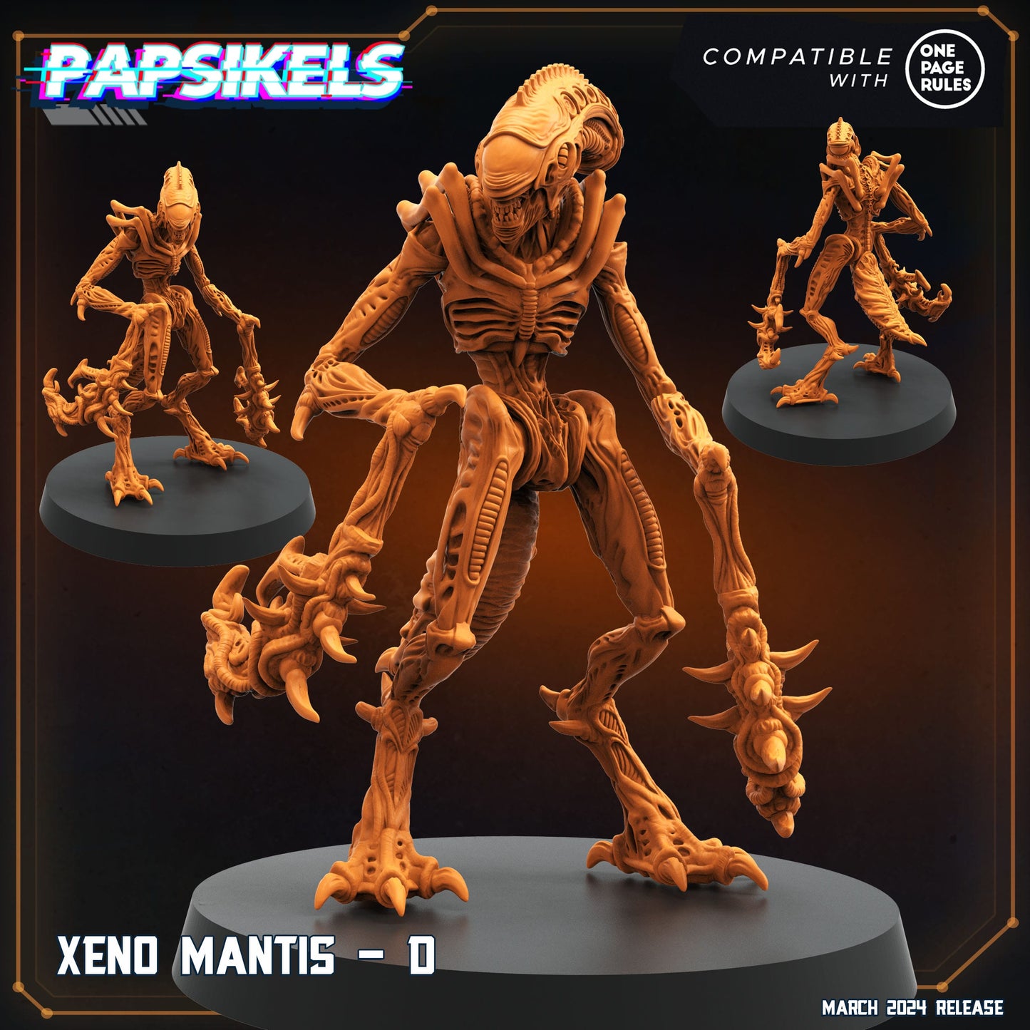 3D Printed Papsikels Xeno Mantis Set 28mm 32mm - 3D Printing Boss 