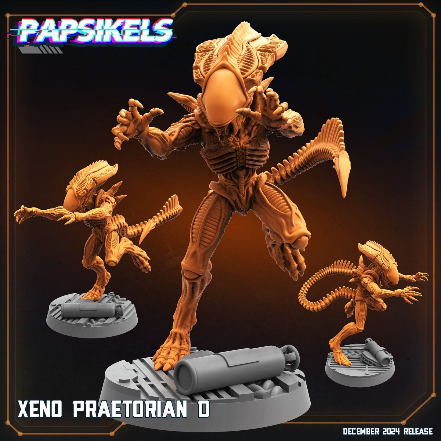 3D Printed Papsikels Xeno Praetorian Dec. 2024 SciFi 28mm 32mm - 3D Printing Boss 