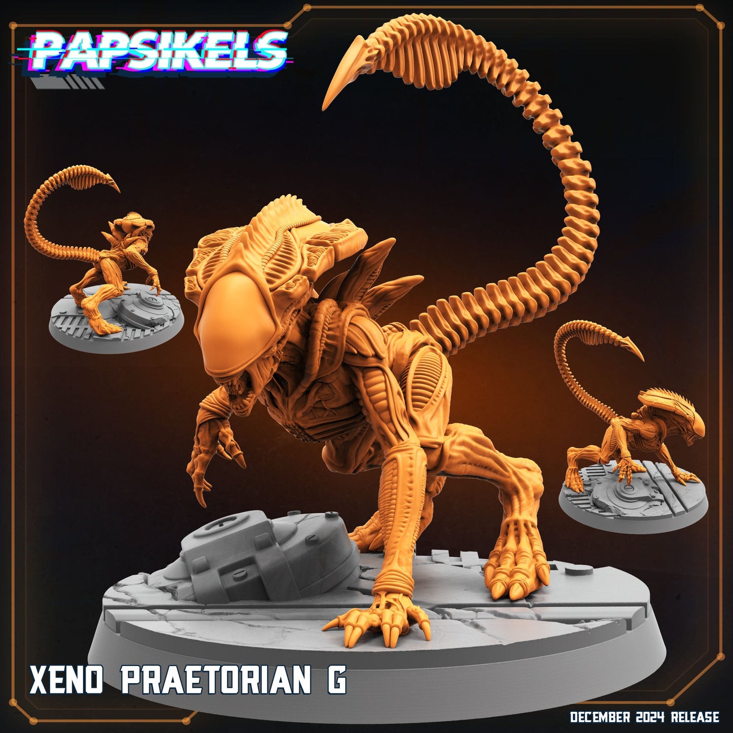 3D Printed Papsikels Xeno Praetorian Dec. 2024 SciFi 28mm 32mm - 3D Printing Boss 