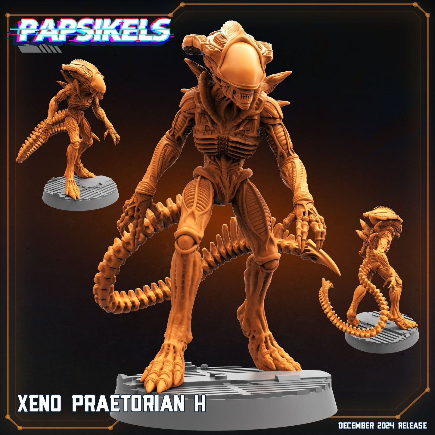 3D Printed Papsikels Xeno Praetorian Dec. 2024 SciFi 28mm 32mm - 3D Printing Boss 