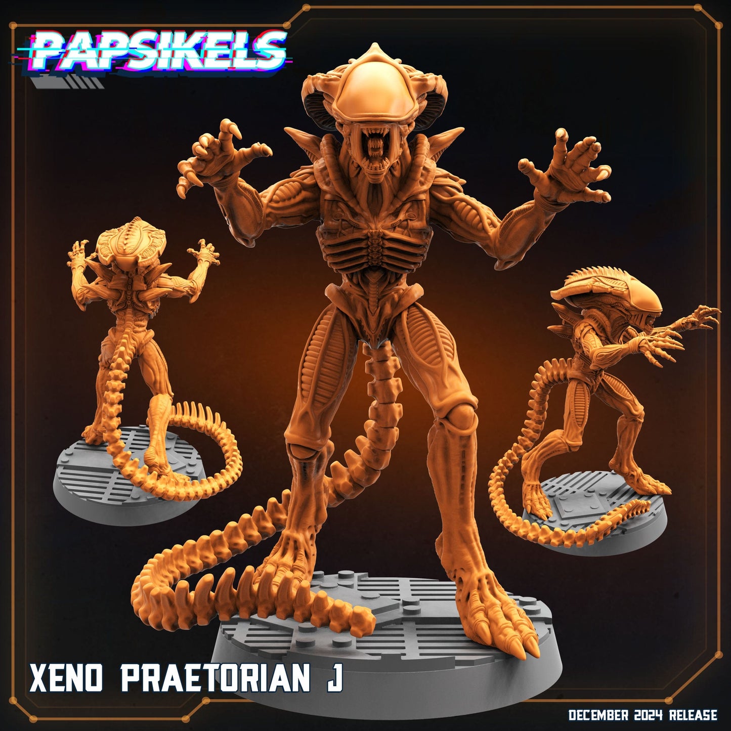 3D Printed Papsikels Xeno Praetorian Dec. 2024 SciFi 28mm 32mm - 3D Printing Boss 