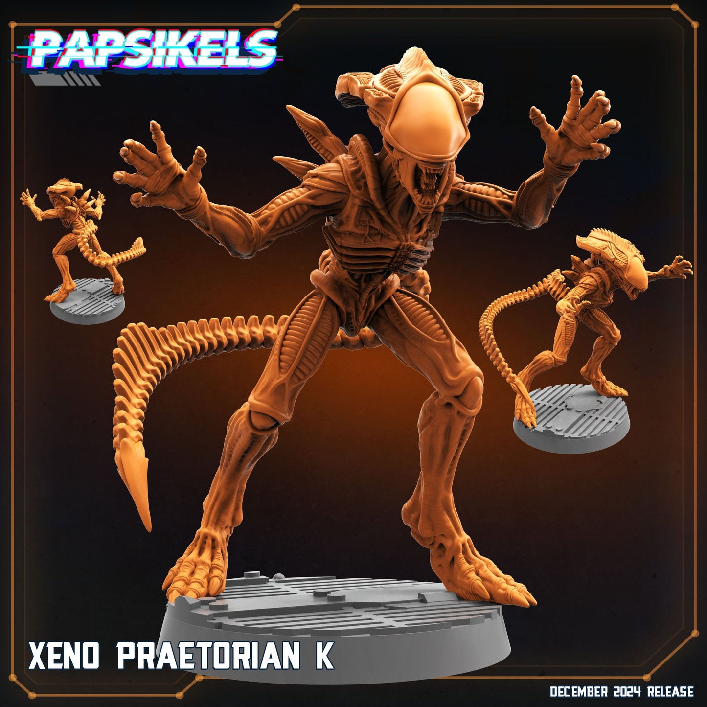 3D Printed Papsikels Xeno Praetorian Dec. 2024 SciFi 28mm 32mm - 3D Printing Boss 