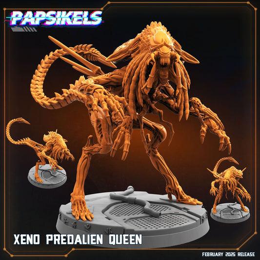 3D Printed Papsikels Xeno Predalien Queen February 2025 Scifi 28mm 32mm - 3D Printing Boss 