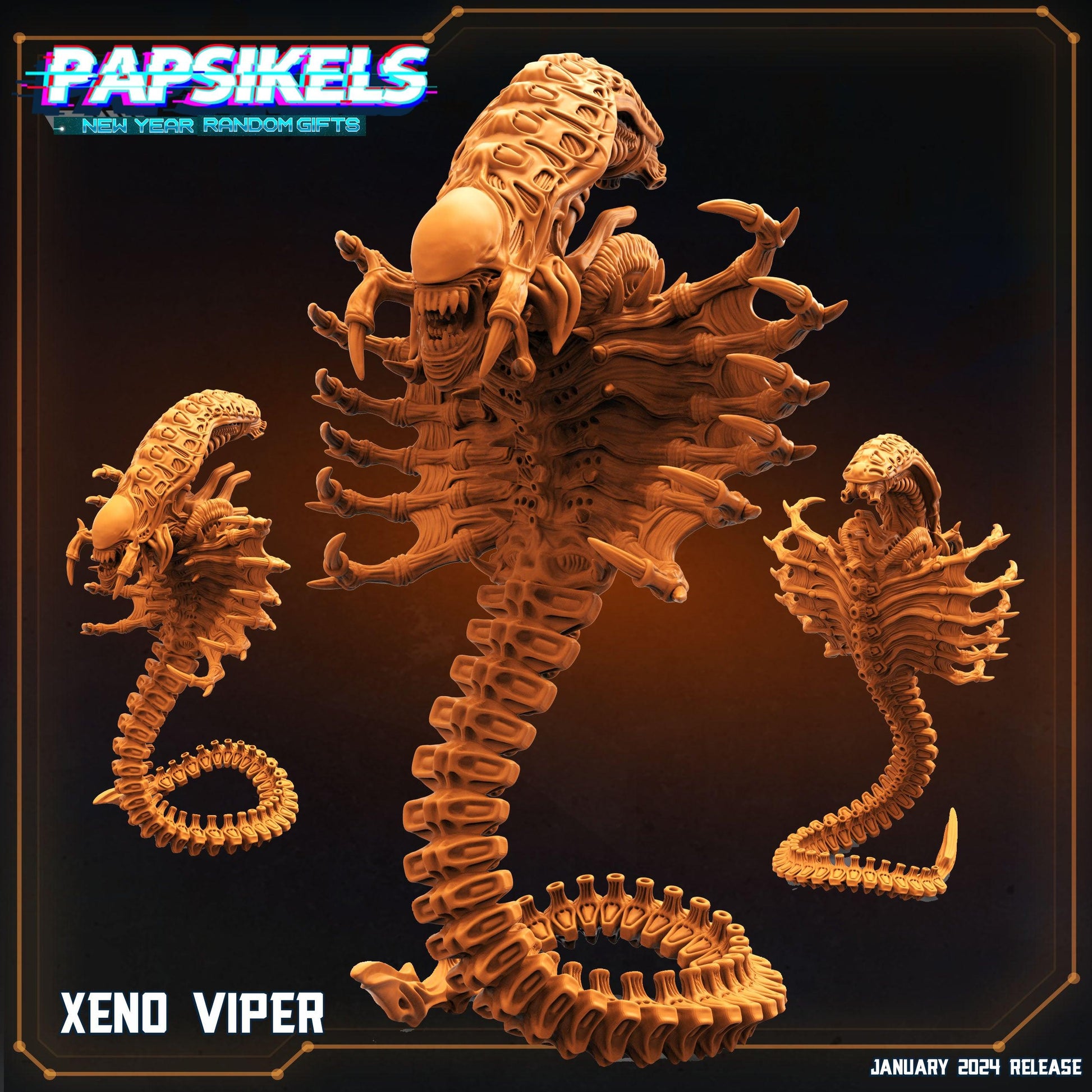 3D Printed Papsikels Xeno Viper 28mm 32mm - 3D Printing Boss 