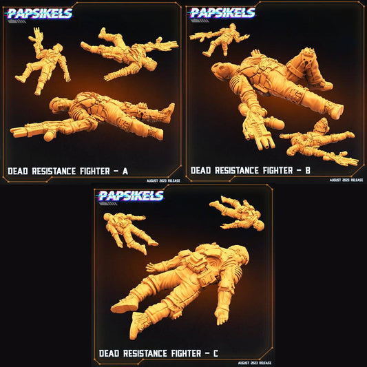 3D Printed Papsikels Xenowars Genesis Dead Resistance Fighter Set 28mm 32mm - 3D Printing Boss 