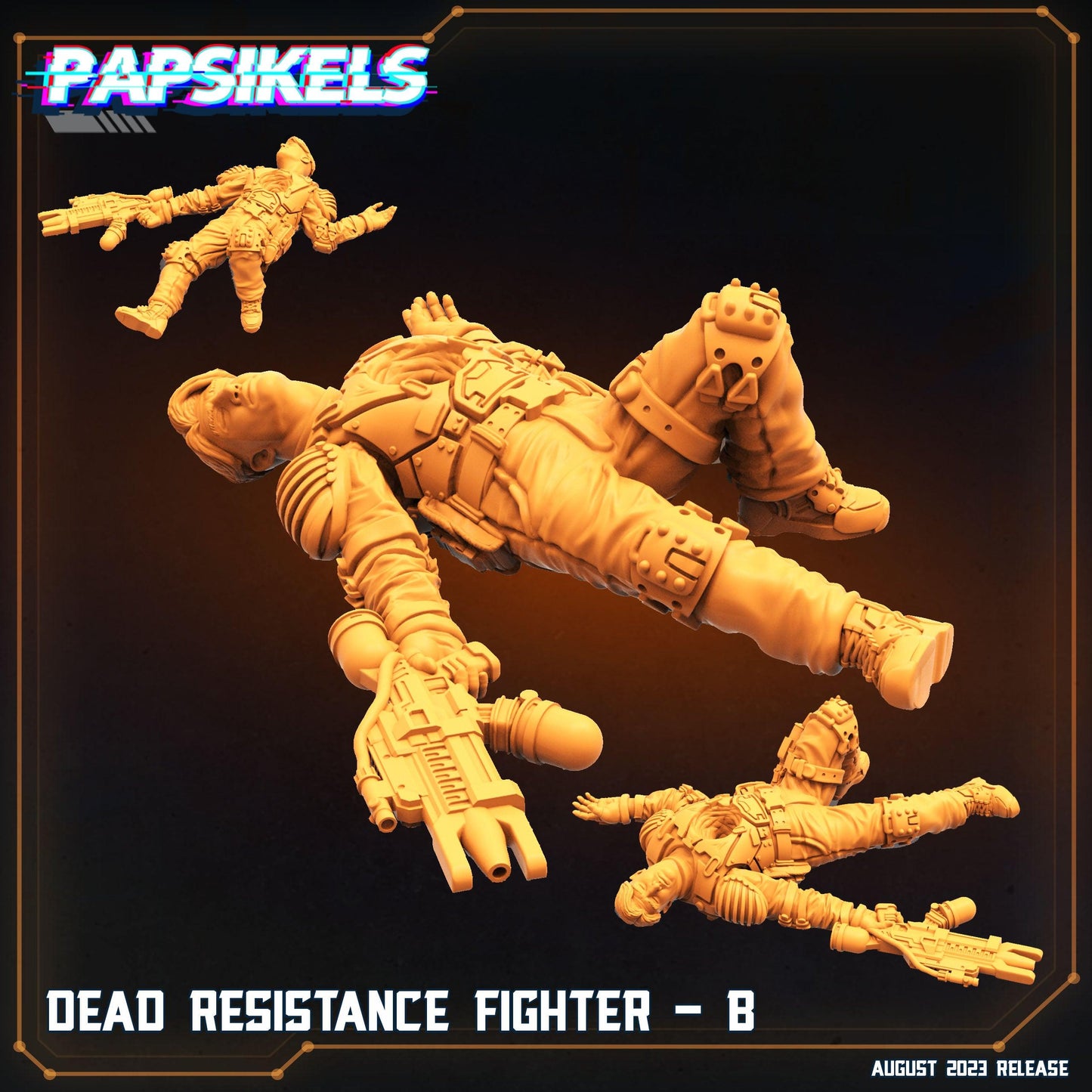 3D Printed Papsikels Xenowars Genesis Dead Resistance Fighter Set 28mm 32mm - 3D Printing Boss 