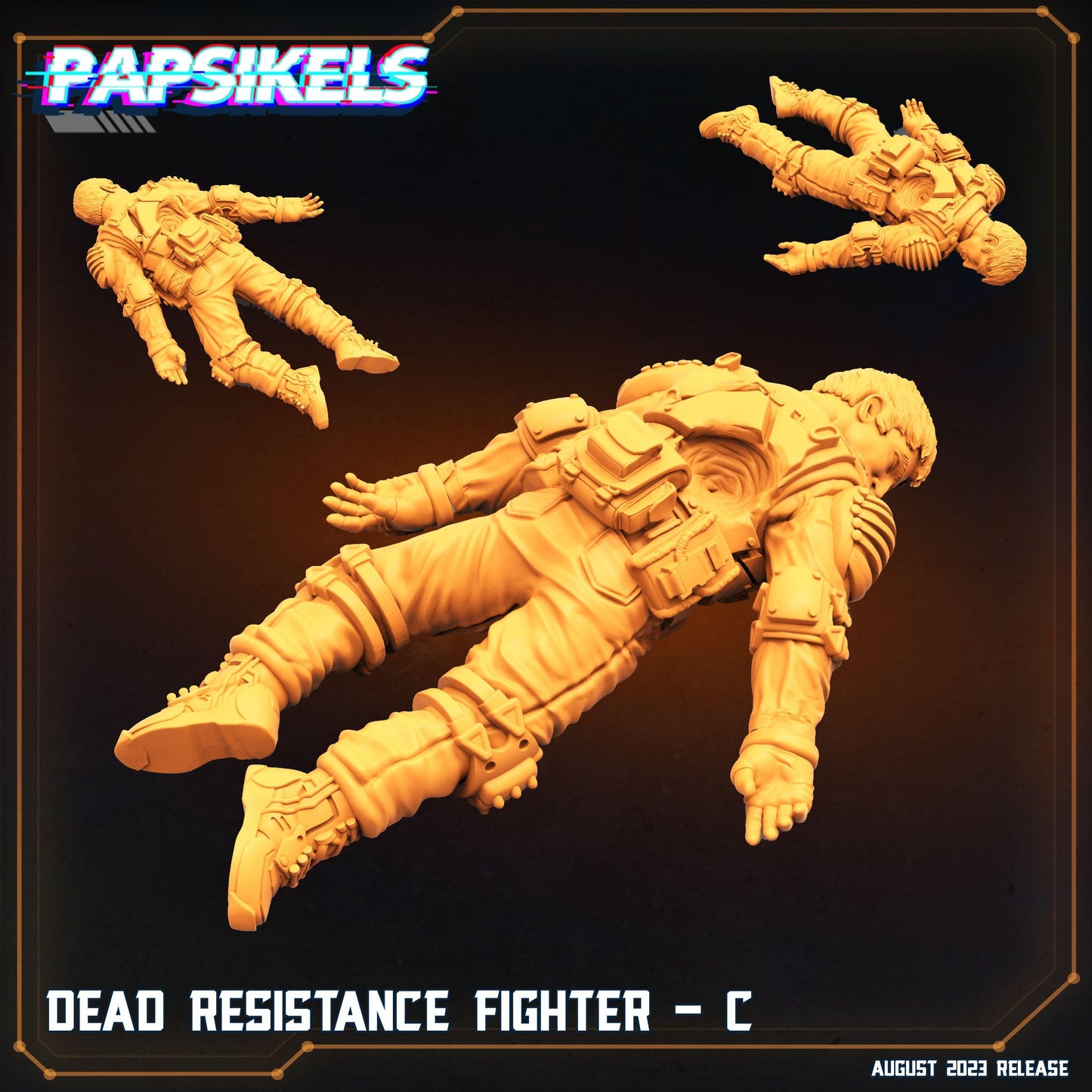 3D Printed Papsikels Xenowars Genesis Dead Resistance Fighter Set 28mm 32mm - 3D Printing Boss 