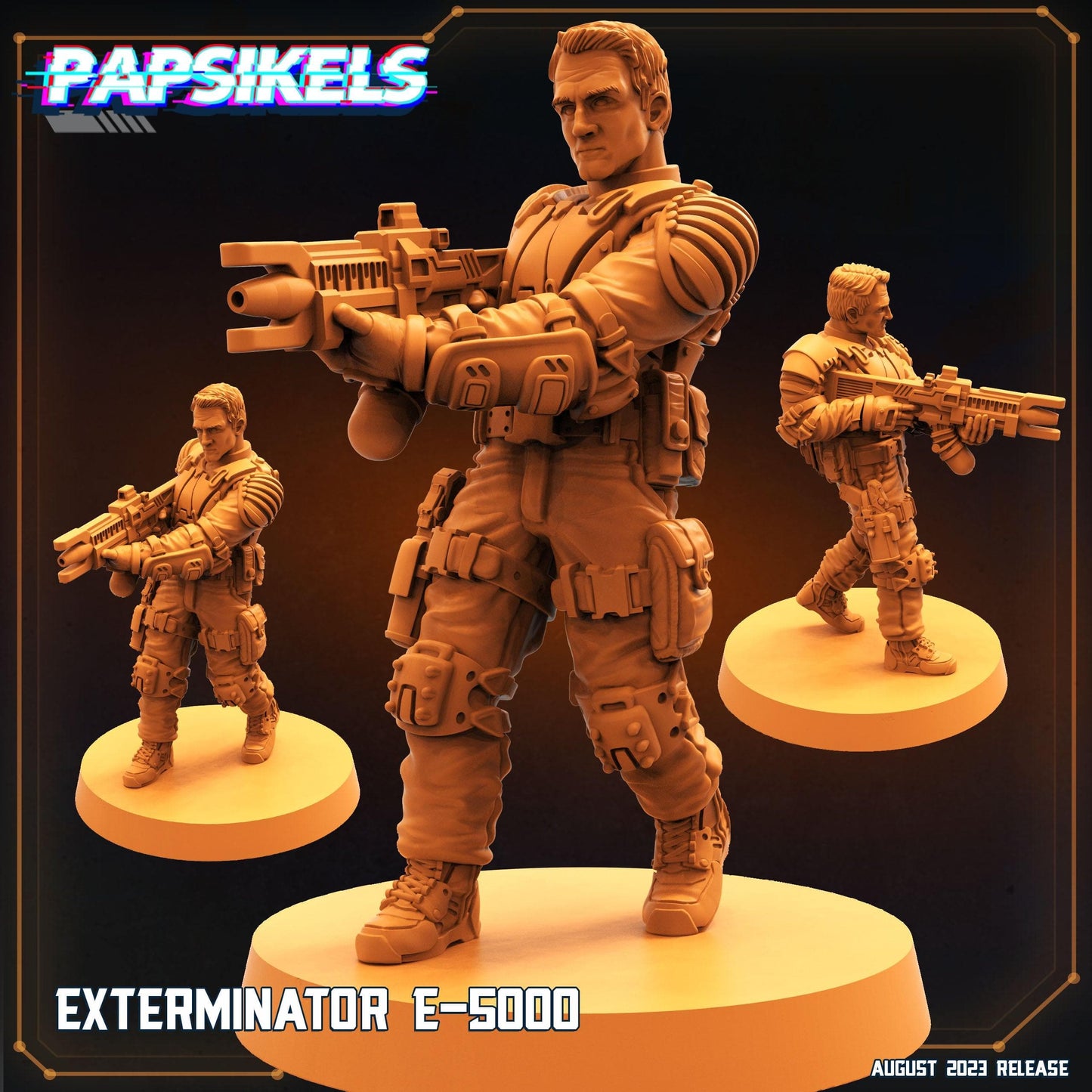 3D Printed Papsikels - Xenowars Genesis Exterminator E 5000 28mm 32mm - 3D Printing Boss 