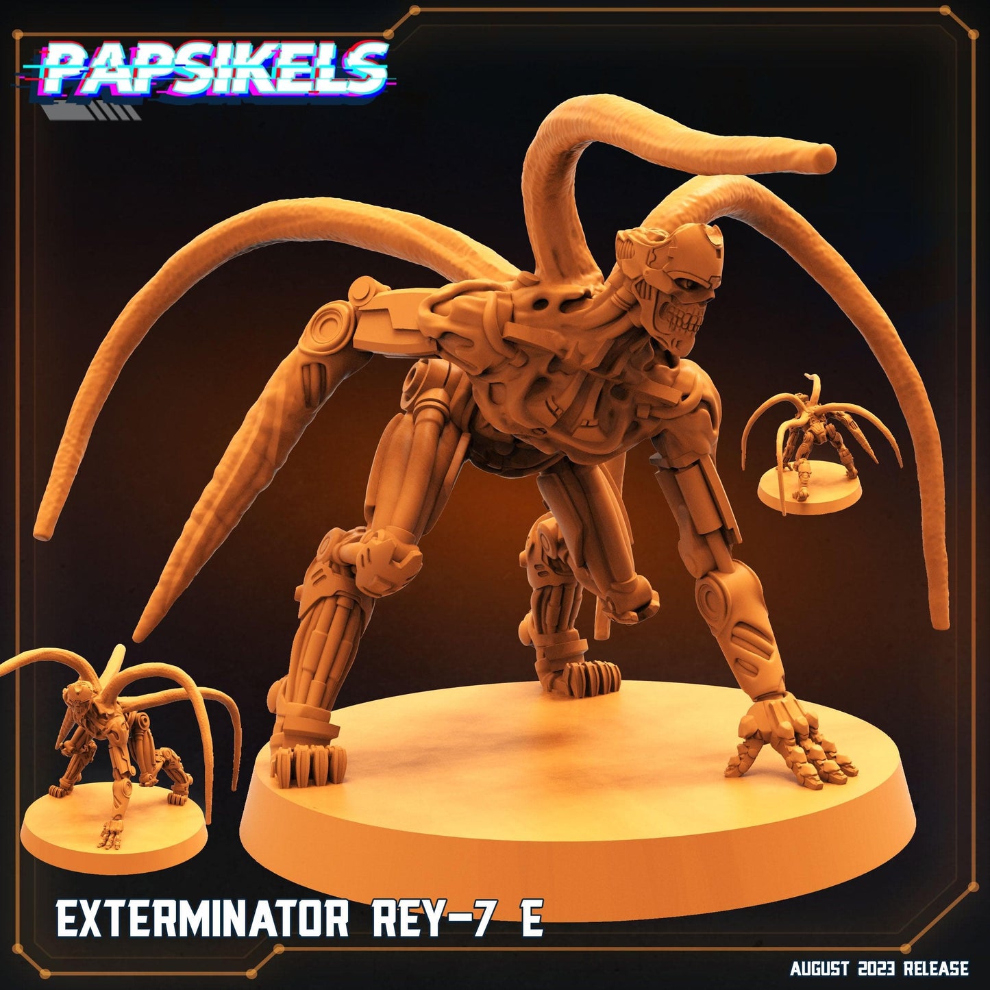 3D Printed Papsikels Xenowars Genesis Exterminator Ret 7 Set 28mm 32mm - 3D Printing Boss 