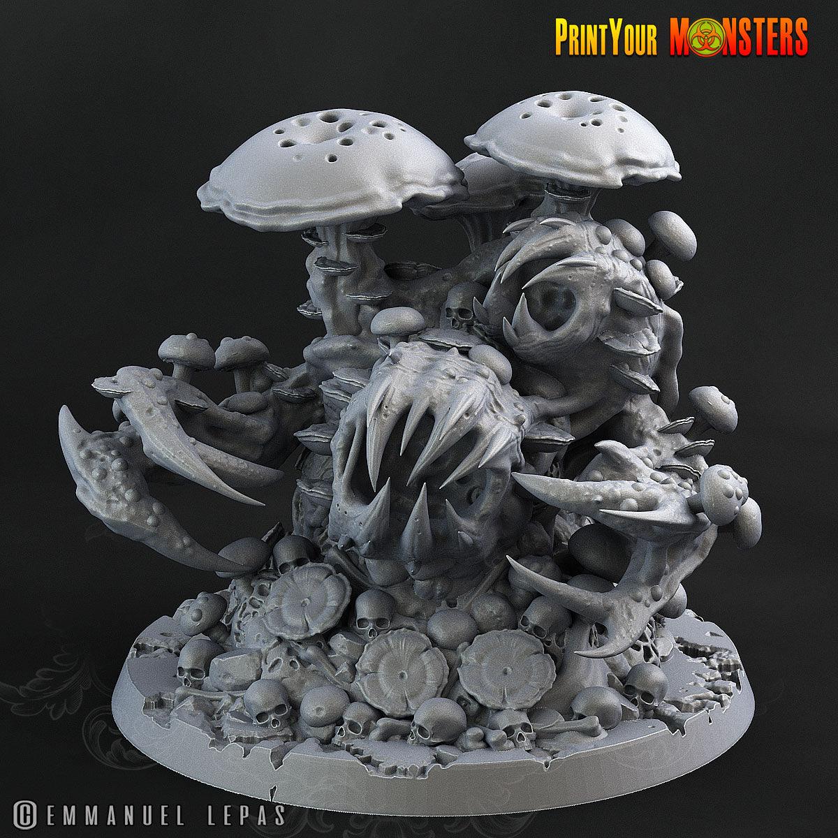 3D Printed Print Your Monster Giant Mushroom Monster The Lost Mushrooms 28mm - 32mm D&D Wargaming - 3D Printing Boss 