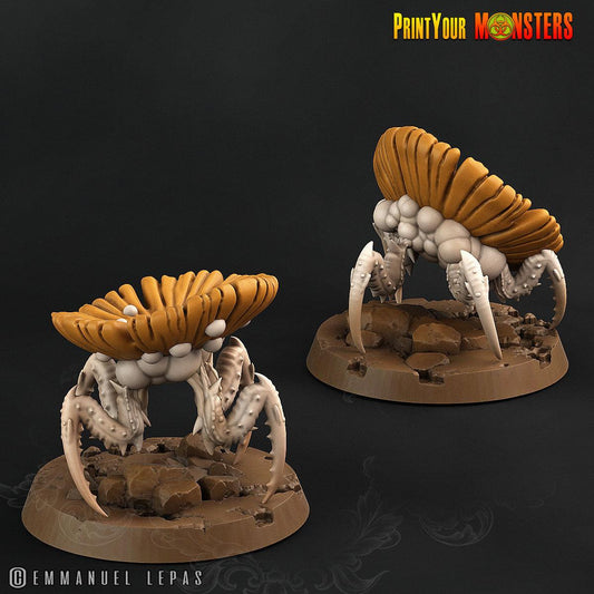 3D Printed Print Your Monster Small Spider Mushrooms The Lost Mushrooms 28mm - 32mm D&D Wargaming - 3D Printing Boss 