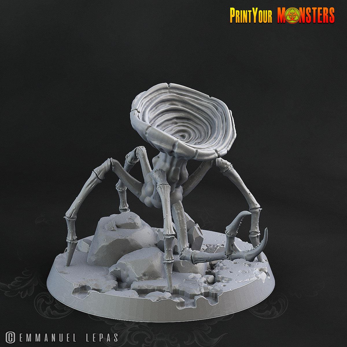 3D Printed Print Your Monster Spider Mushrooms The Lost Mushrooms 28mm - 32mm D&D Wargaming - 3D Printing Boss 