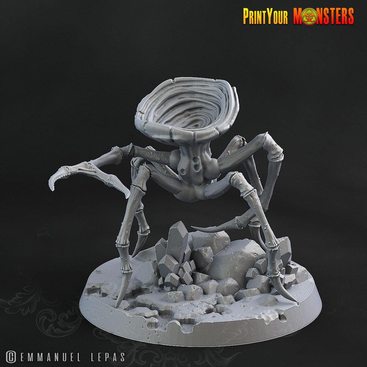 3D Printed Print Your Monster Spider Mushrooms The Lost Mushrooms 28mm - 32mm D&D Wargaming - 3D Printing Boss 