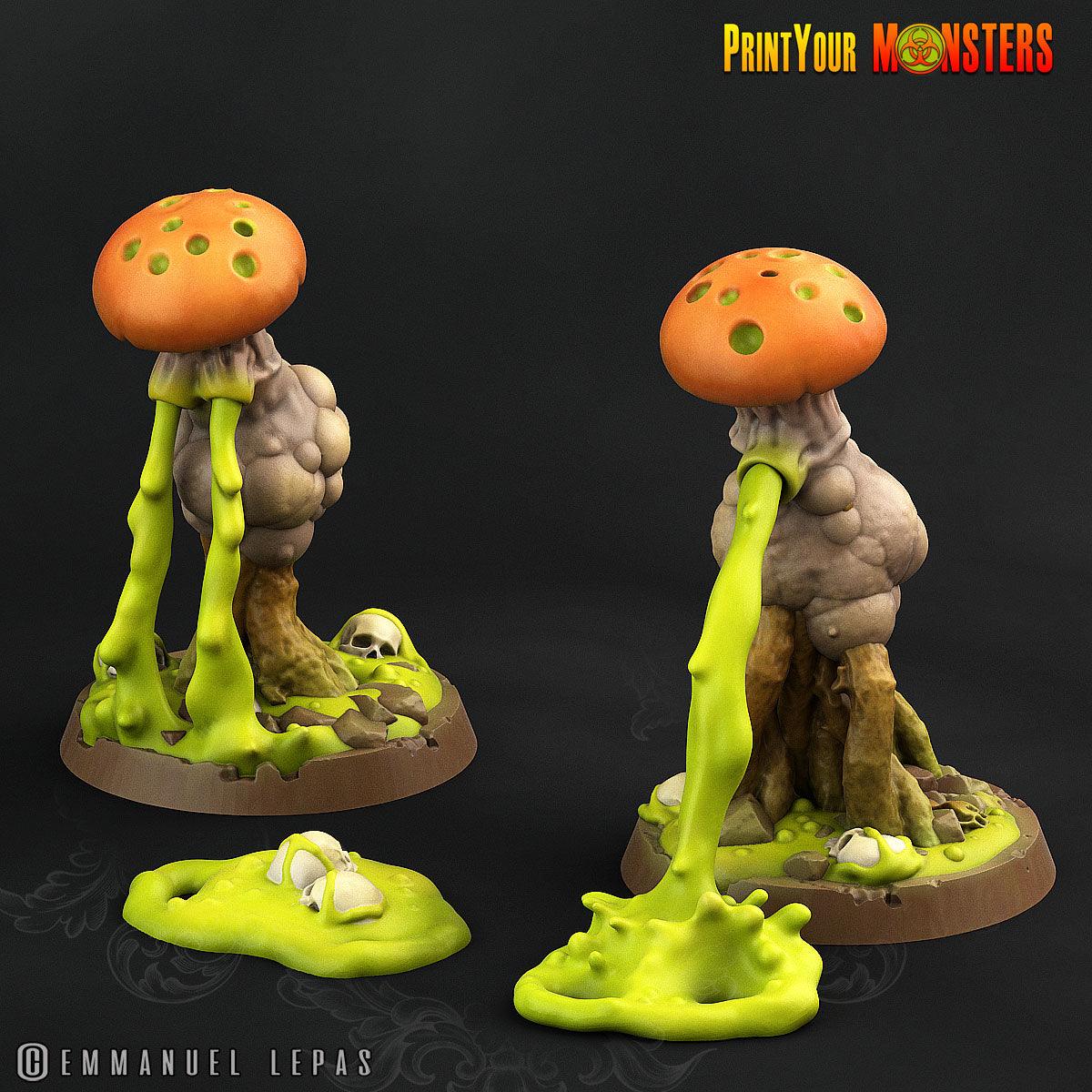 3D Printed Print Your Monster Toxic Mushrooms The Lost Mushrooms 28mm - 32mm D&D Wargaming - 3D Printing Boss 
