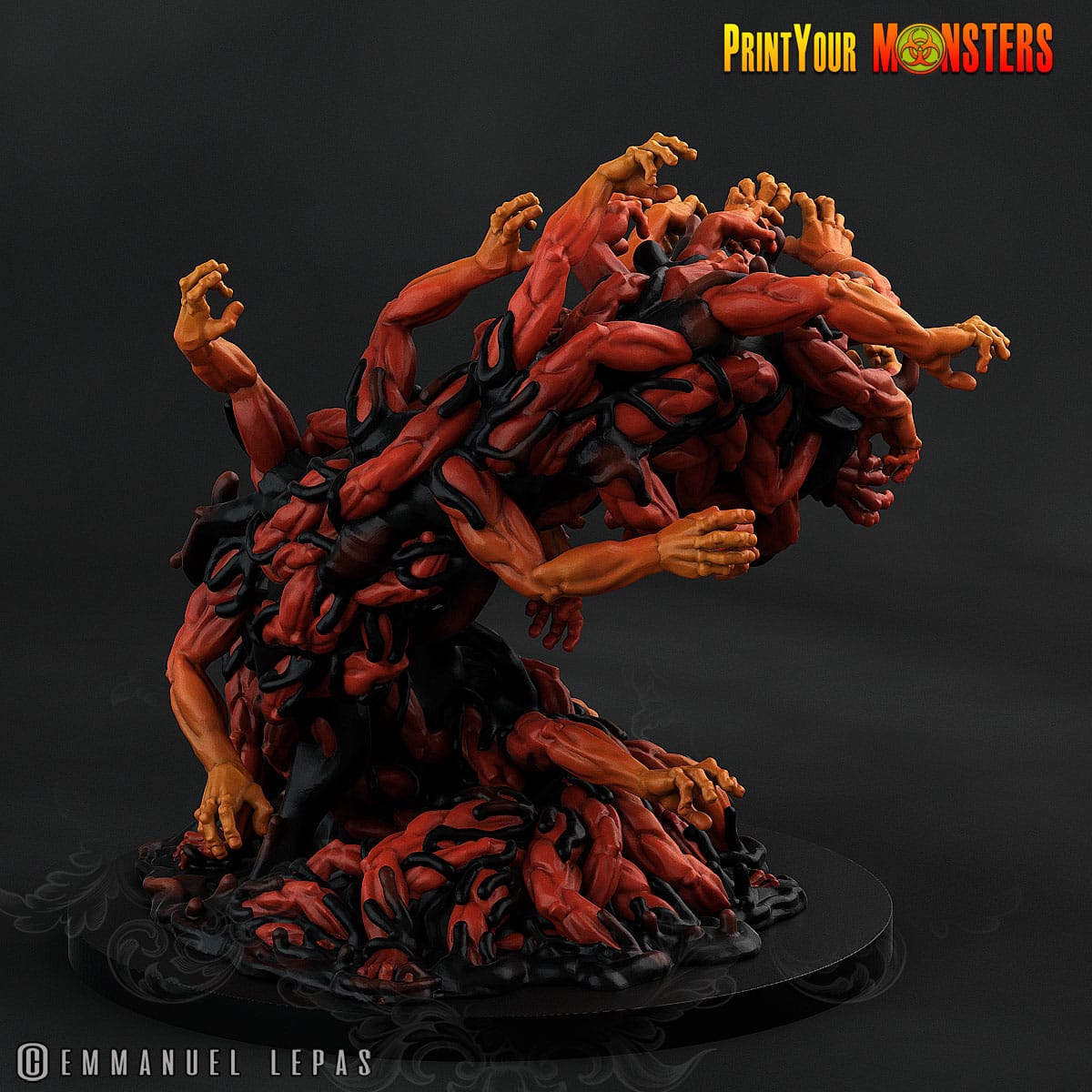 3D Printed Print Your Monster the Abyssal Hand Horrors - Gortha Shadow Worm 28mm 32mm D&D - 3D Printing Boss 