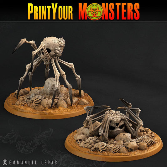 3D Printed Print Your Monsters 2 Bones Spiders Land of Bones Set 28mm - 32mm D&D Wargaming - 3D Printing Boss 
