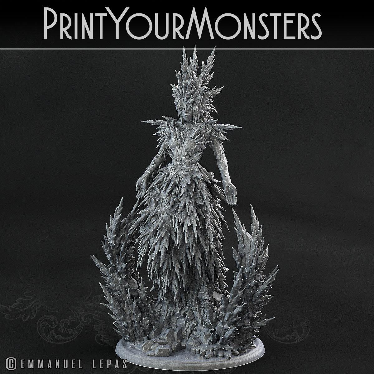 3D Printed Print Your Monsters Azuragel The Wrath of Gloomrime Monsters Part II Set 28mm - 32mm D&D Wargaming - 3D Printing Boss 
