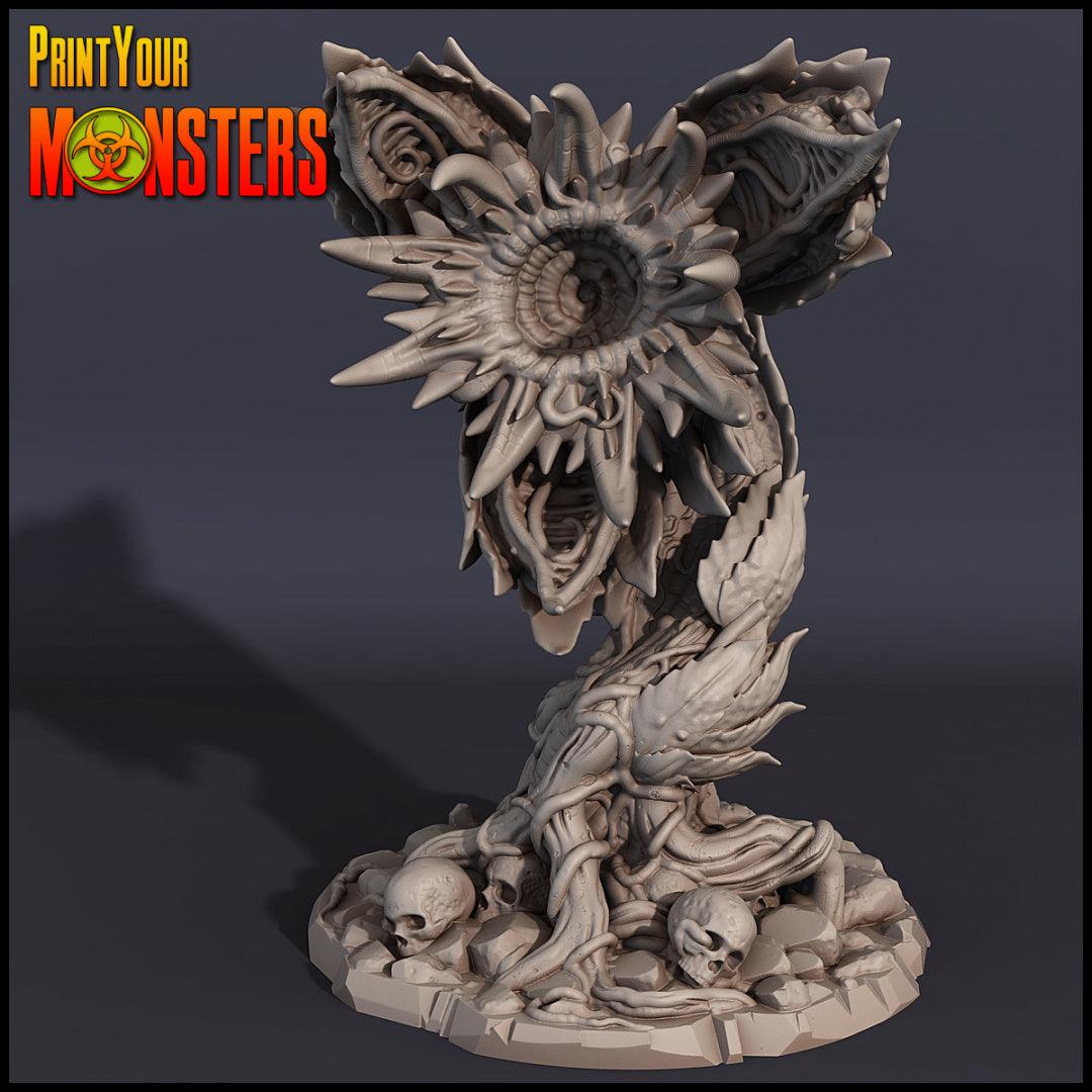 3D Printed Print Your Monsters Big Plant 1 Carnivorous Plants Set 28mm - 32mm D&D Wargaming - 3D Printing Boss 