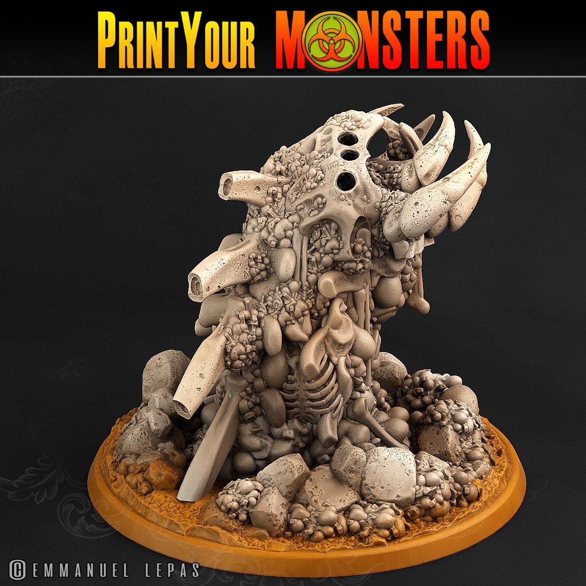 3D Printed Print Your Monsters Bones Worms Land of Bones Set 28mm - 32mm D&D Wargaming - 3D Printing Boss 