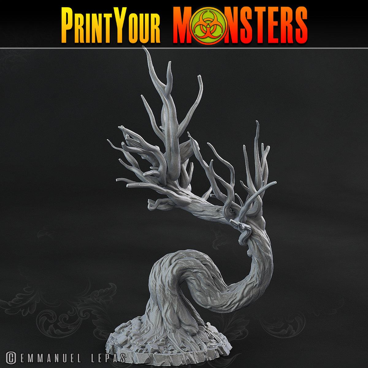 3D Printed Print Your Monsters Creepy Dark Trees The Shadowcreep Wood Set 28mm - 32mm D&D Wargaming - 3D Printing Boss 