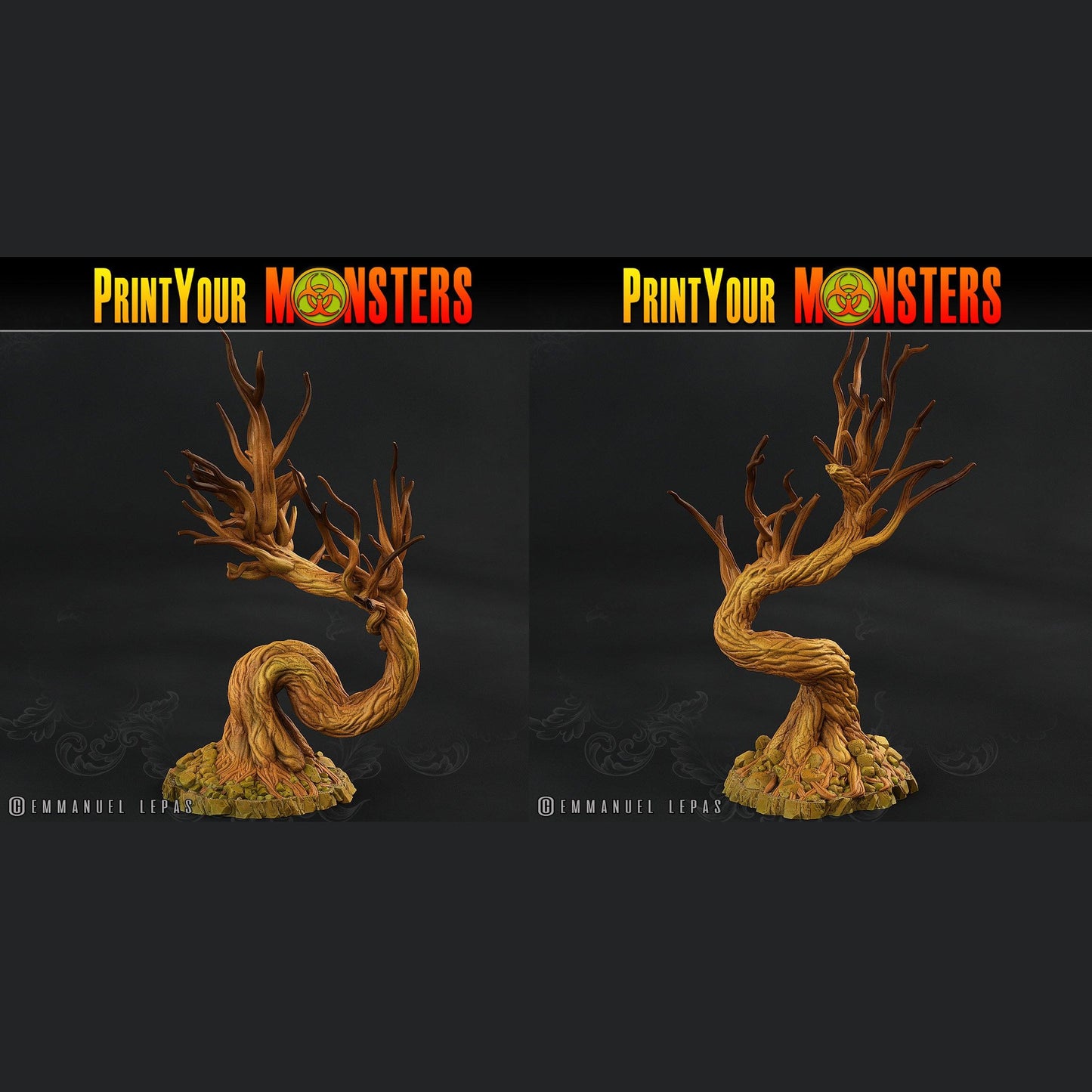 3D Printed Print Your Monsters Creepy Dark Trees The Shadowcreep Wood Set 28mm - 32mm D&D Wargaming - 3D Printing Boss 