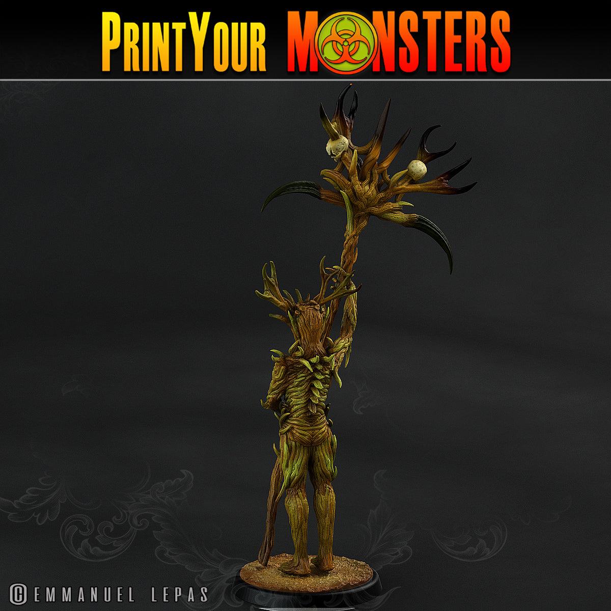 3D Printed Print Your Monsters Dark Tree Men The Shadowcreep Wood Set 28mm - 32mm D&D Wargaming - 3D Printing Boss 