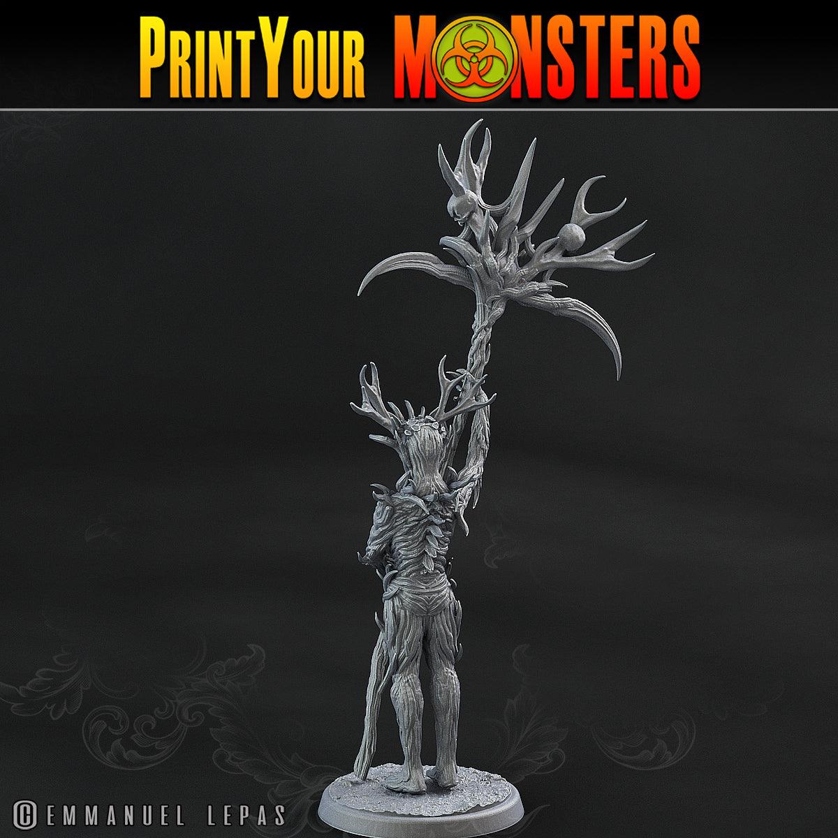 3D Printed Print Your Monsters Dark Tree Men The Shadowcreep Wood Set 28mm - 32mm D&D Wargaming - 3D Printing Boss 
