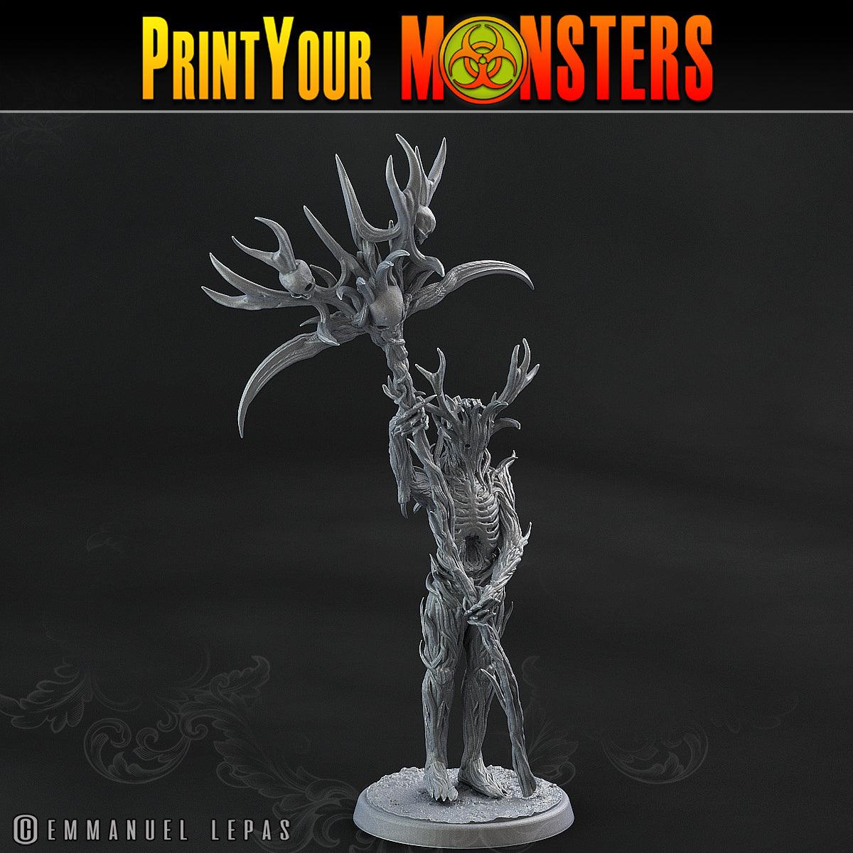 3D Printed Print Your Monsters Dark Tree Men The Shadowcreep Wood Set 28mm - 32mm D&D Wargaming - 3D Printing Boss 