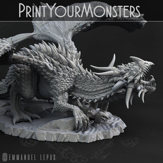 3D Printed Print Your Monsters Desert Dragon Desert Orcs Set 28mm - 32mm D&D Wargaming - 3D Printing Boss 