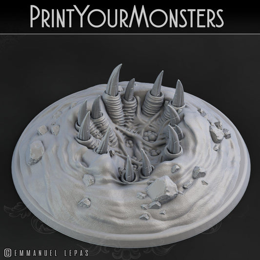3D Printed Print Your Monsters Desert Monster Rocks Desert Orcs Set 28mm - 32mm D&D Wargaming - 3D Printing Boss 