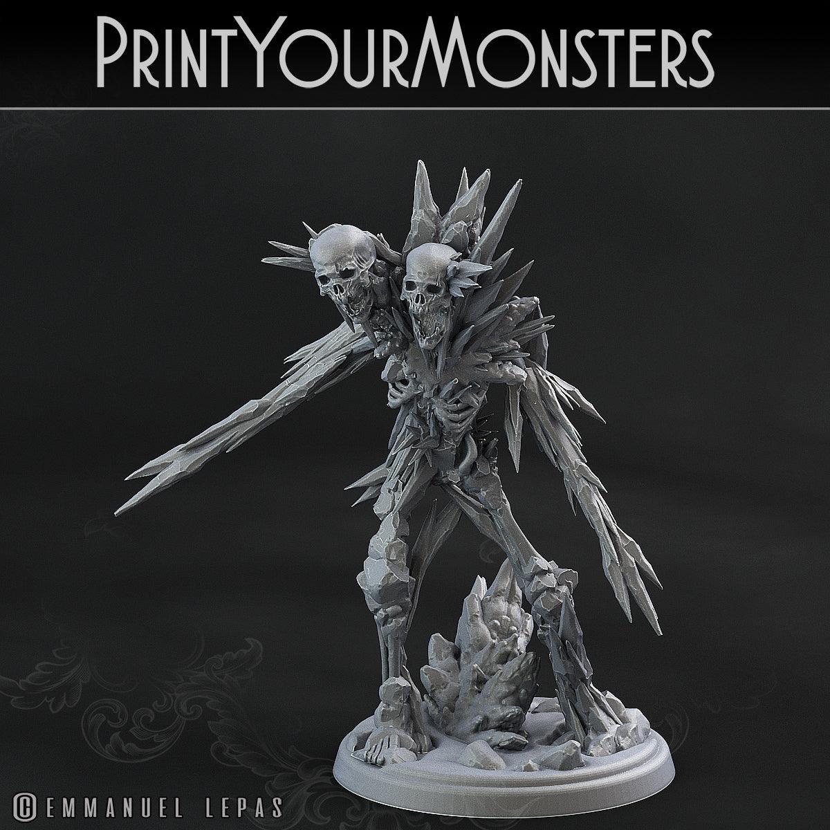 3D Printed Print Your Monsters Frozen Skeletons The Wrath of Gloomrime Monsters Part I Set 28mm - 32mm D&D Wargaming - 3D Printing Boss 