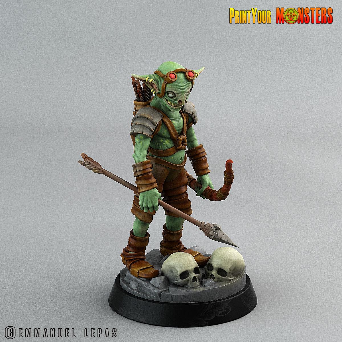 3D Printed Print Your Monsters Goblins Depths Of Choas Confronting The Abyss 28mm - 32mm D&D Wargaming - 3D Printing Boss 