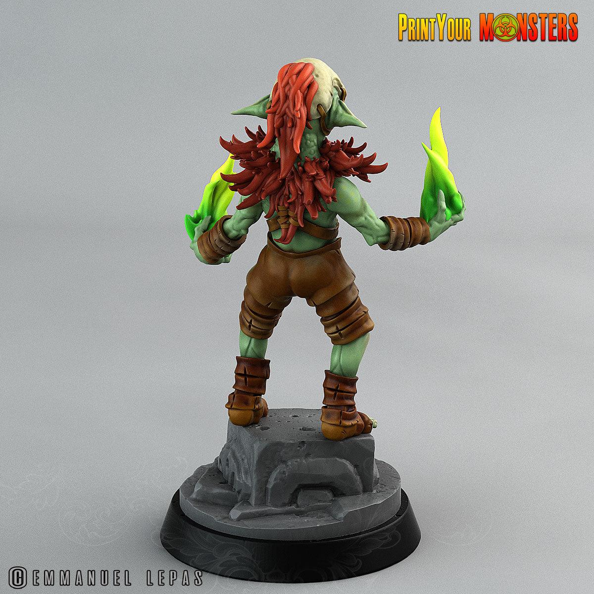 3D Printed Print Your Monsters Goblins Depths Of Choas Confronting The Abyss 28mm - 32mm D&D Wargaming - 3D Printing Boss 
