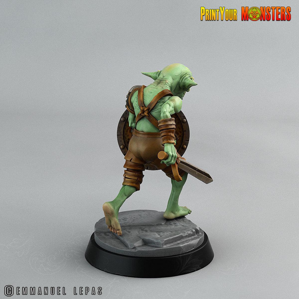 3D Printed Print Your Monsters Goblins Depths Of Choas Confronting The Abyss 28mm - 32mm D&D Wargaming - 3D Printing Boss 