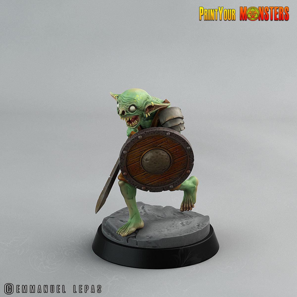 3D Printed Print Your Monsters Goblins Depths Of Choas Confronting The Abyss 28mm - 32mm D&D Wargaming - 3D Printing Boss 