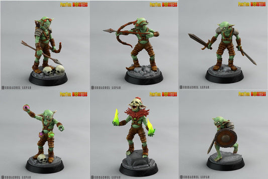 3D Printed Print Your Monsters Goblins Depths Of Choas Confronting The Abyss 28mm - 32mm D&D Wargaming - 3D Printing Boss 