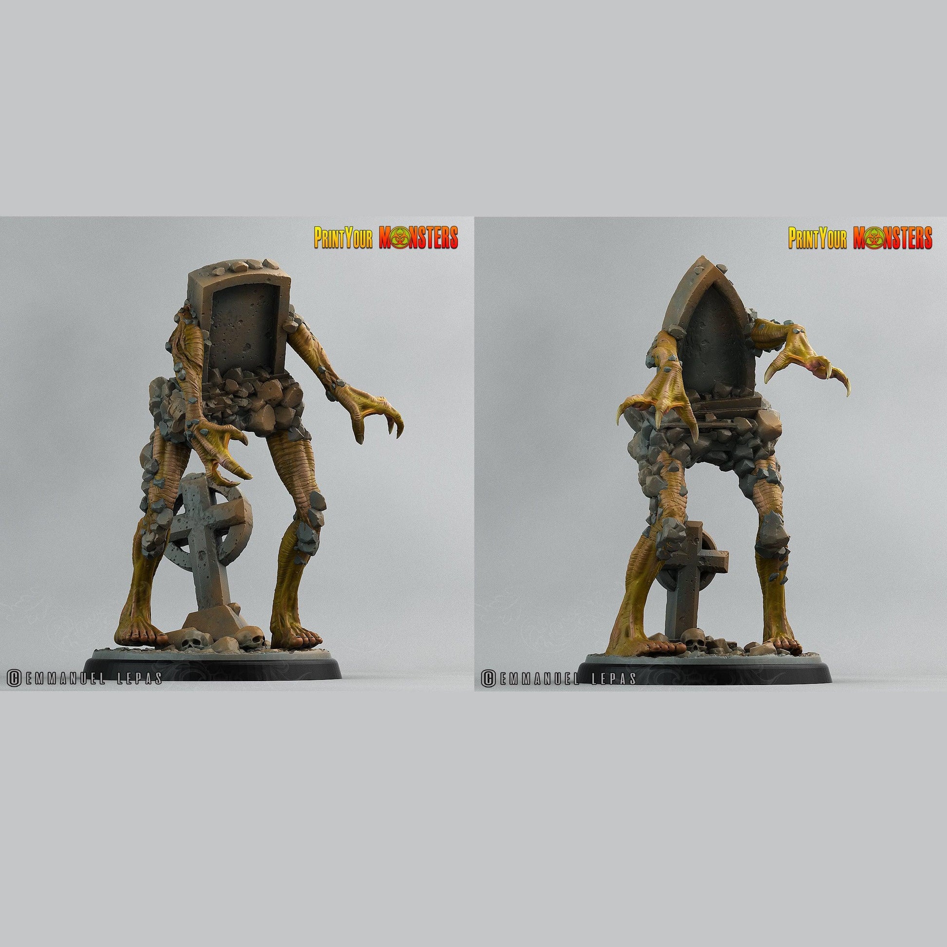 3D Printed Print Your Monsters Graveyard Monsters The Living Graveyard 28mm - 32mm D&D Wargaming - 3D Printing Boss 
