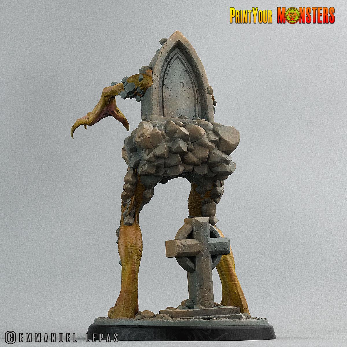 3D Printed Print Your Monsters Graveyard Monsters The Living Graveyard 28mm - 32mm D&D Wargaming - 3D Printing Boss 