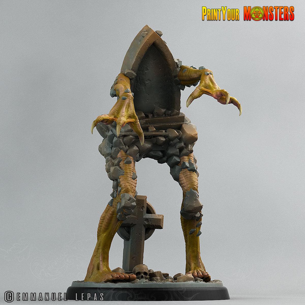 3D Printed Print Your Monsters Graveyard Monsters The Living Graveyard 28mm - 32mm D&D Wargaming - 3D Printing Boss 