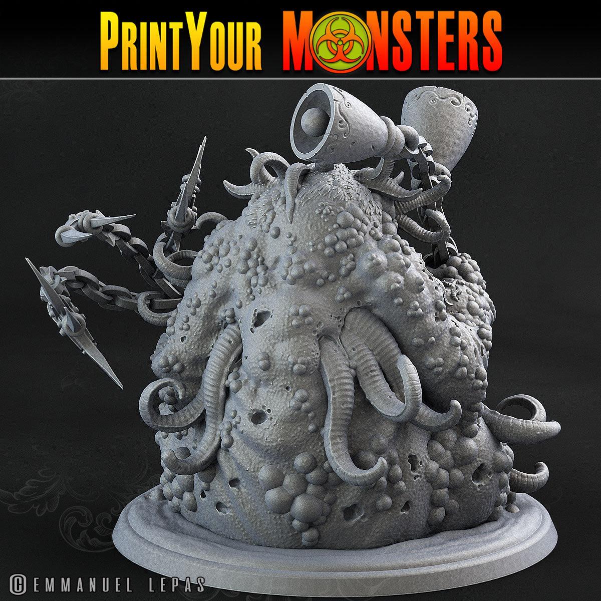 3D Printed Print Your Monsters Great Plague Bringer Giant Plague Demon Plague Army Of Spooky Swamp Set 28mm - 32mm D&D Wargaming - 3D Printing Boss 