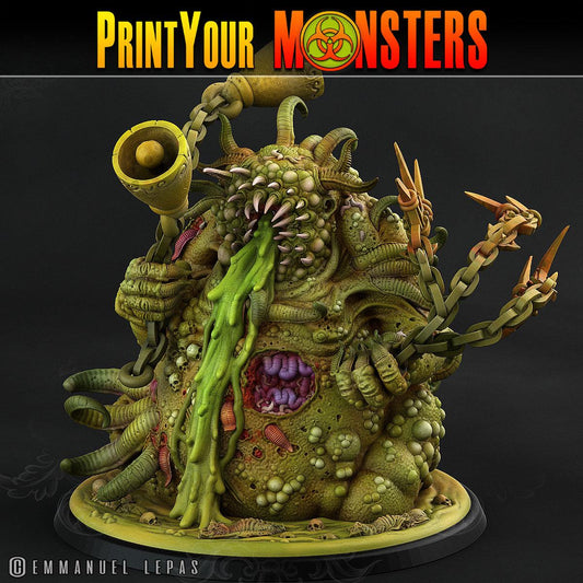 3D Printed Print Your Monsters Great Plague Bringer Giant Plague Demon Plague Army Of Spooky Swamp Set 28mm - 32mm D&D Wargaming - 3D Printing Boss 