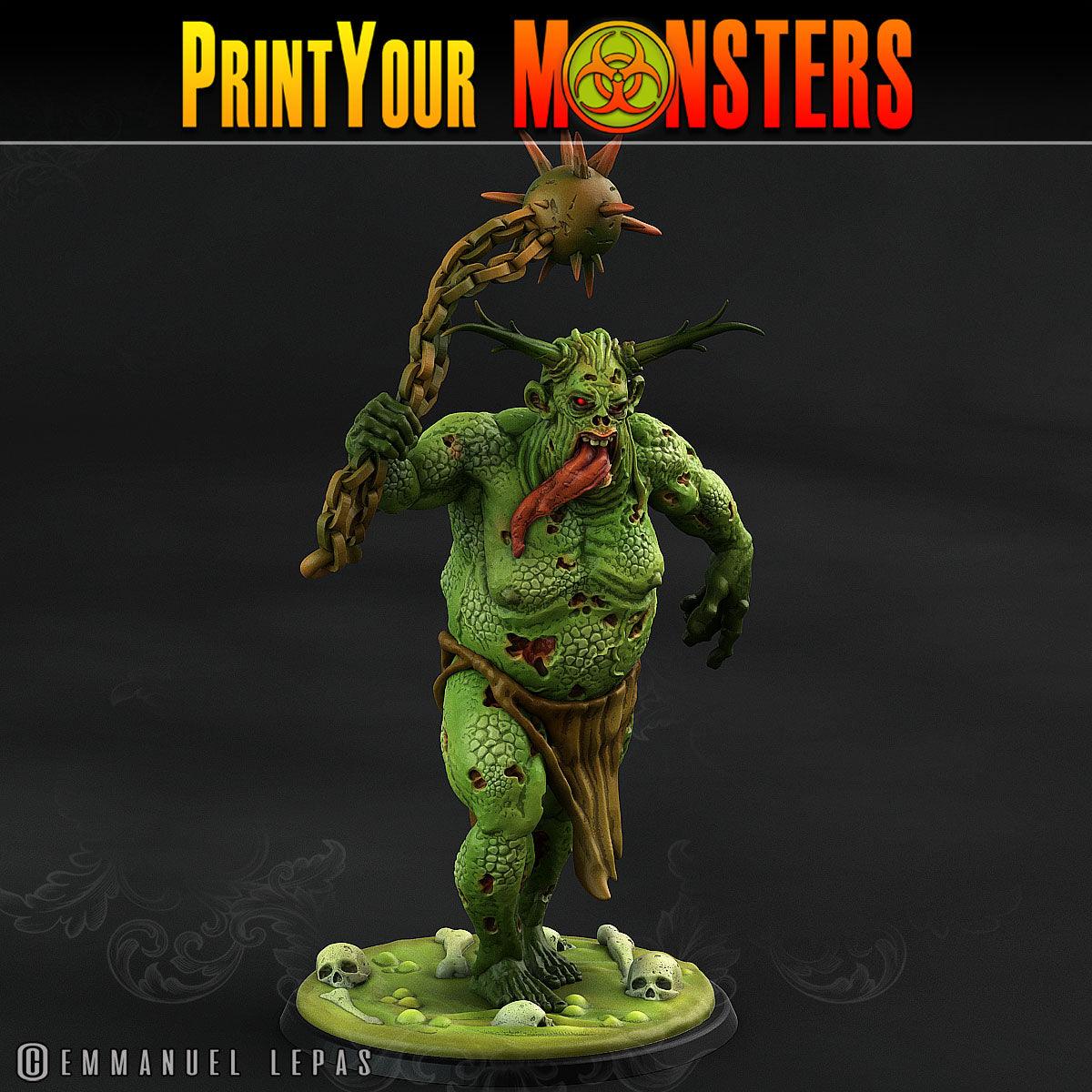 3D Printed Print Your Monsters Guardian Plague Army Of Spooky Swamp Set 28mm - 32mm D&D Wargaming - 3D Printing Boss 