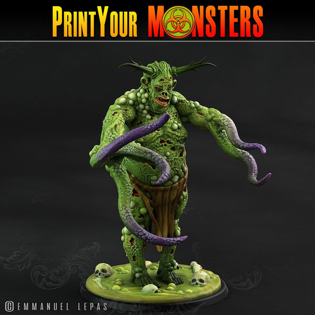 3D Printed Print Your Monsters Guardian Plague Army Of Spooky Swamp Set 28mm - 32mm D&D Wargaming - 3D Printing Boss 