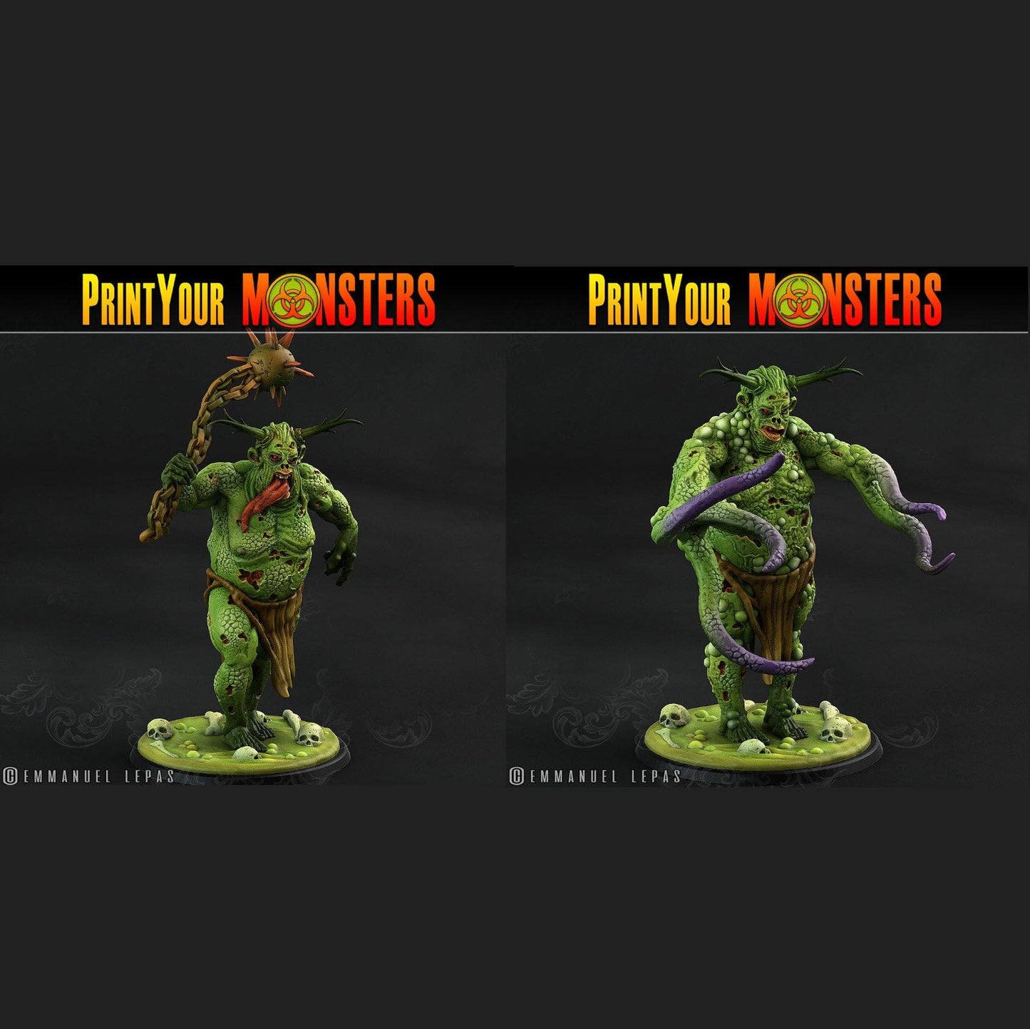 3D Printed Print Your Monsters Guardian Plague Army Of Spooky Swamp Set 28mm - 32mm D&D Wargaming - 3D Printing Boss 